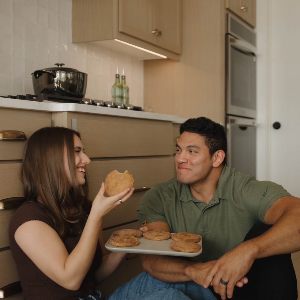 Couple at home lifestyle shot